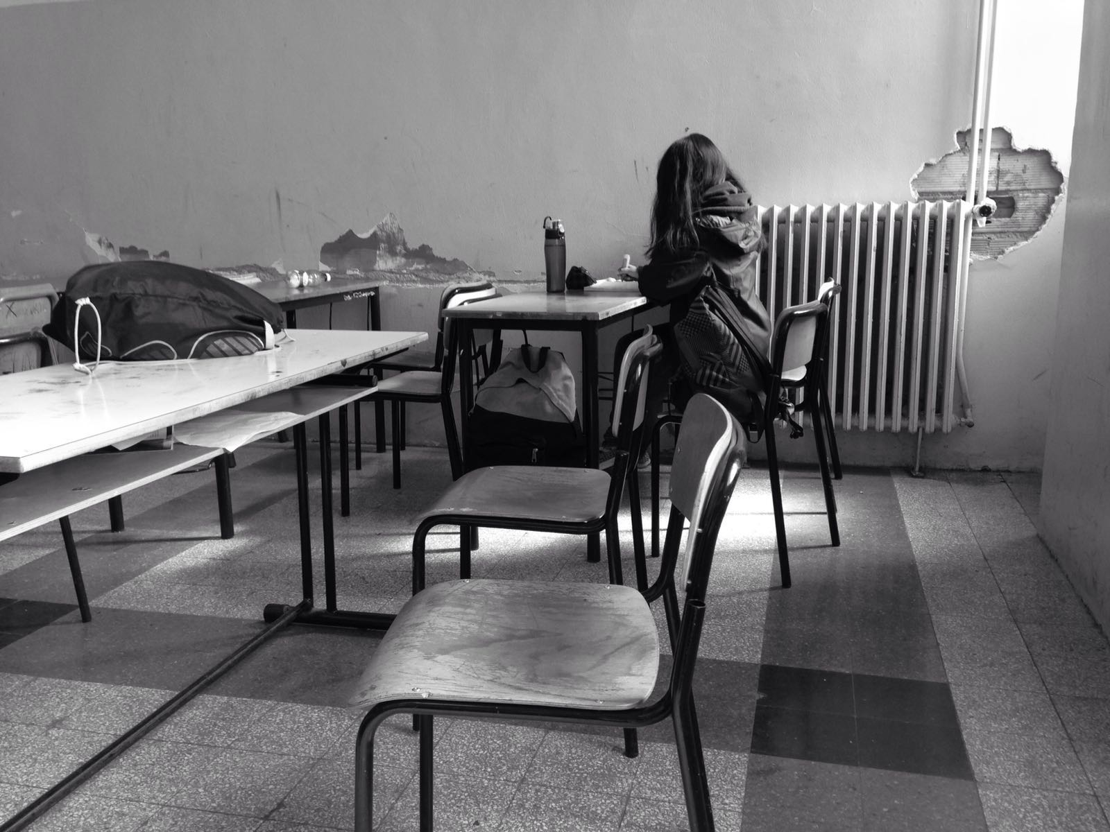 ANOTHER BRICK IN THE SCHOOL. Daniele Gozzi. Luogo foto Complesso del Buon Pastore, Roma.