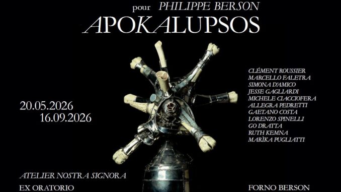 Sculture e opere nella mostra Philippe Berson Palermo Apokalupsos