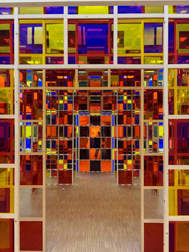 Daniel Buren - SCAI - The bathhouse - Project in situ - Detail